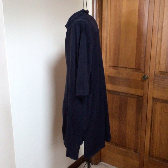 Eileen Fisher woman navy half sleeve  cardigan, 2X, Merino Wool, new without tag - Picture 4 of 7